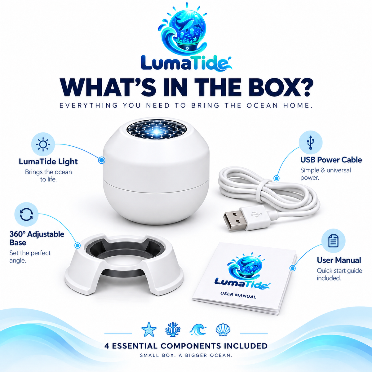 LumaTide™ Ocean Light – Underwater Projector